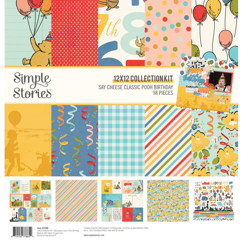 Simple Stories - Classic Pooh Birthday 12x12 Collection Kit
