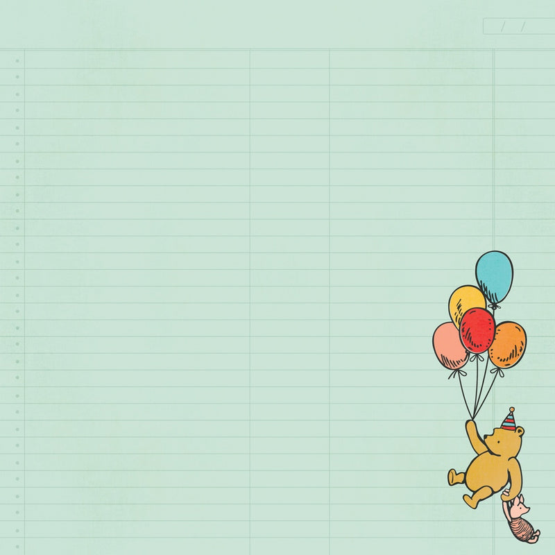 Simple Stories - Classic Pooh Birthday 12x12 Birthday Wishes