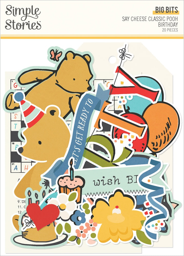 Simple Stories - Classic Pooh Birthday Big Bits & Pieces