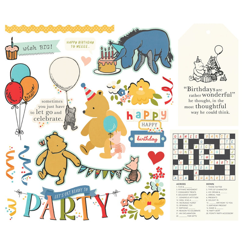 Simple Stories - Classic Pooh Birthday Big Bits & Pieces