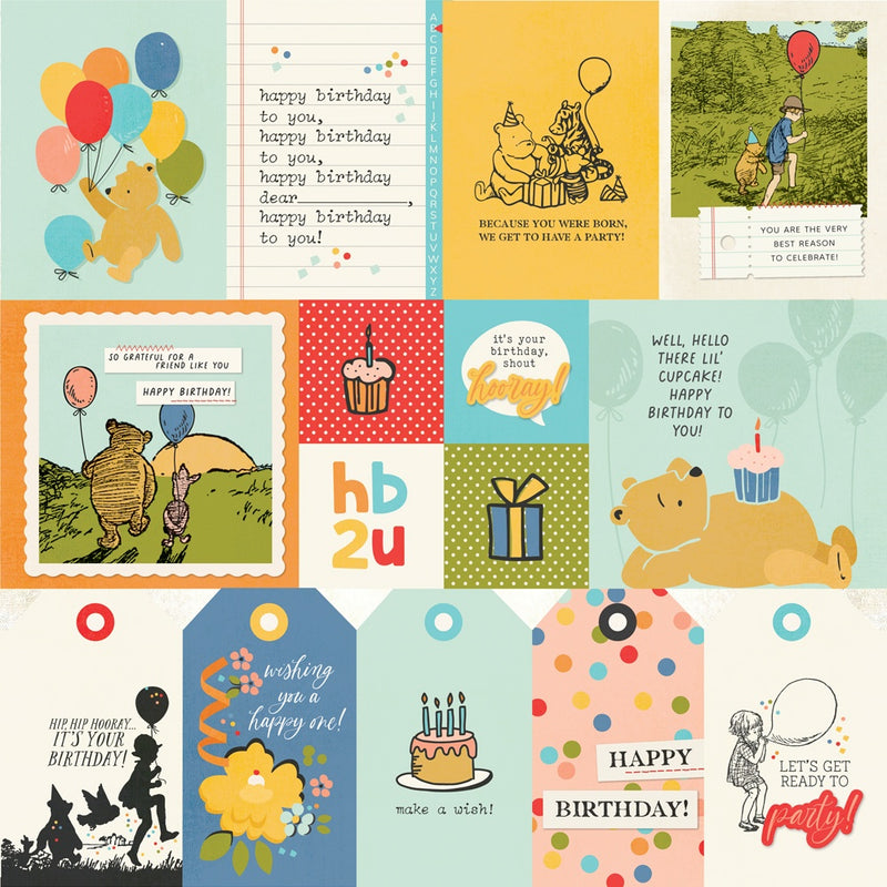 Simple Stories - Classic Pooh Birthday 12x12 Elements 1