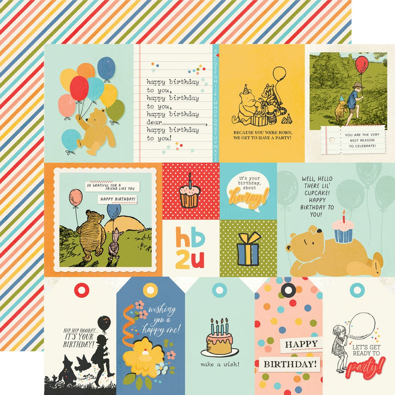Simple Stories - Classic Pooh Birthday 12x12 Elements 1