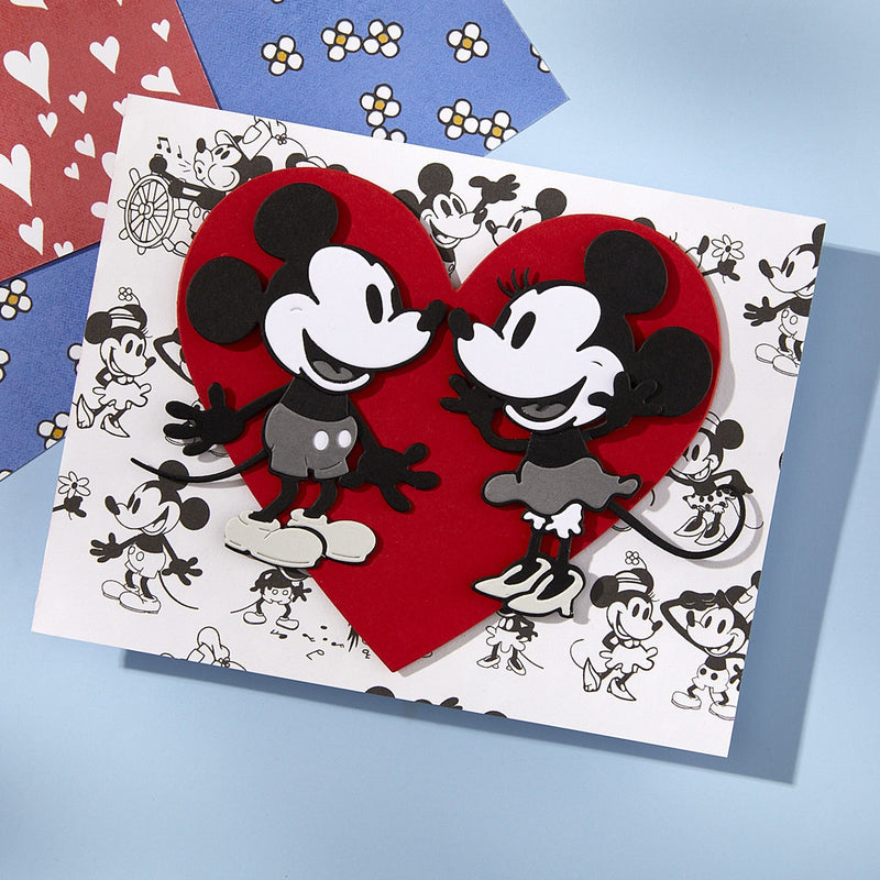 Spellbinders Etched Dies Classic Mouse - Steamboat Willie Duo