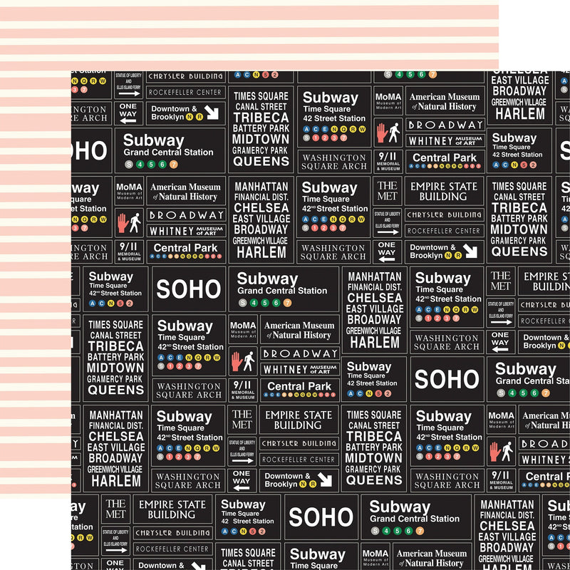 Carta Bella - New York City 12x12 Subway Signs