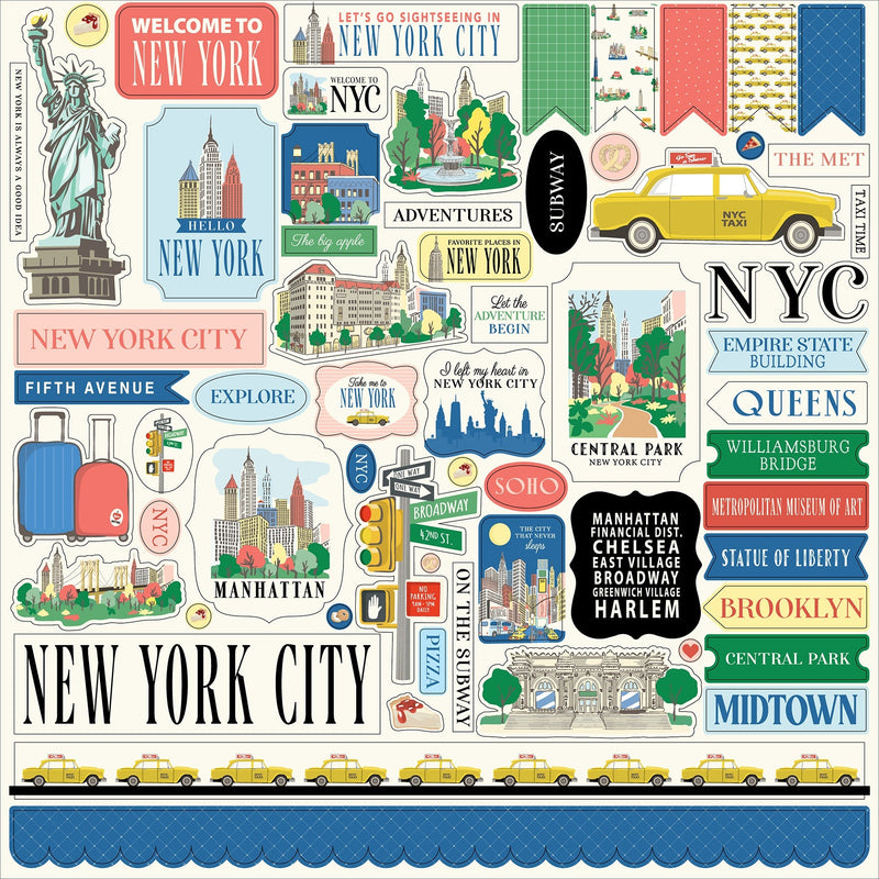 Carta Bella - New York City Element Stickers