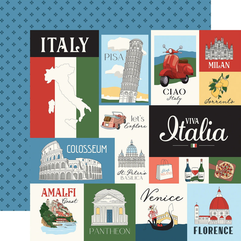 Carta Bella - Italy 12x12 Multi Journaling Cards