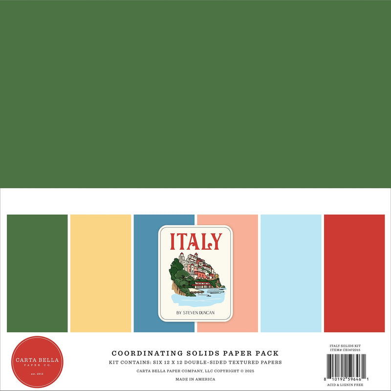 Carta Bella - Italy 12x12 Solids Collection Kit