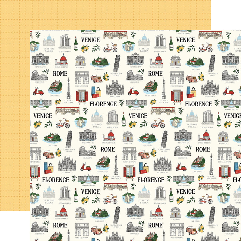 Carta Bella - Italy 12x12 Must See Italy Spots