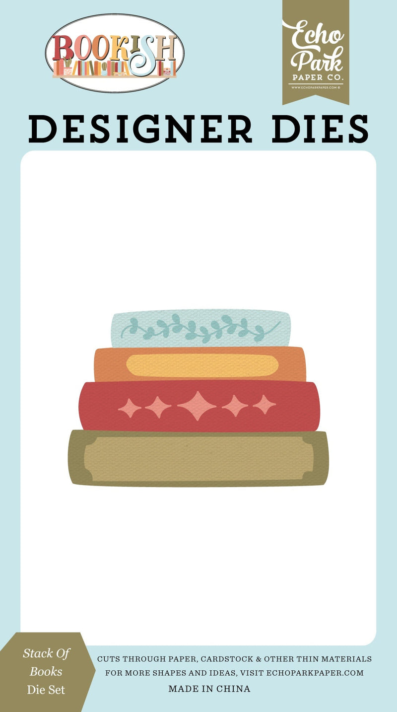 Echo Park - Bookish Die Set - Stack of Books