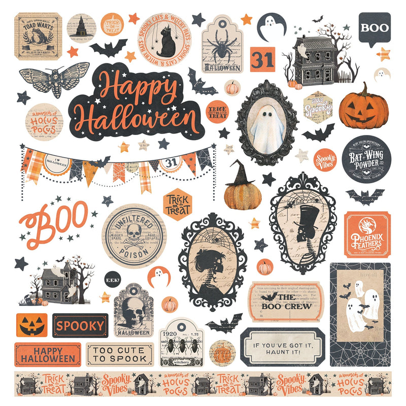 PhotoPlay - Halloween Junque 12x12 Stickers