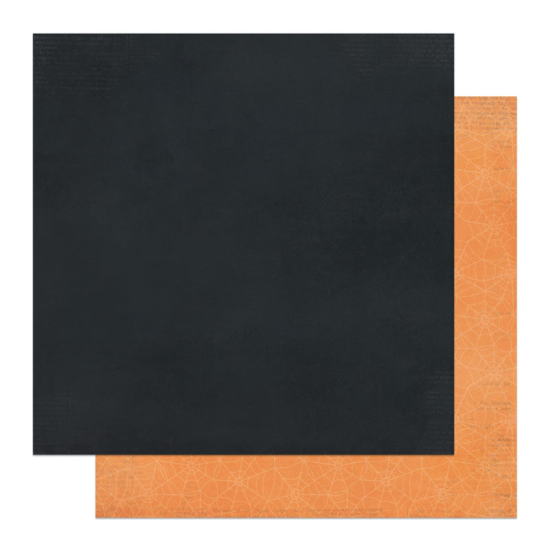 PhotoPlay - Halloween Junque 12x12 Solids Black/Lt Orange