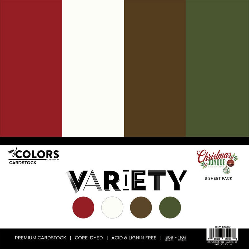 PhotoPlay - Christmas Junque 12x12 Cardstock Variety Pack