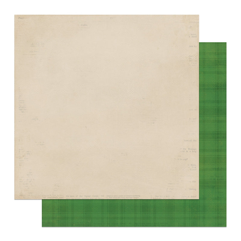 PhotoPlay - Christmas Junque 12x12 Solids Cream/Green Plaid