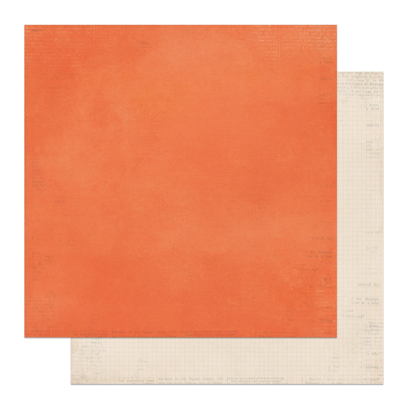 PhotoPlay - Halloween Junque 12x12 Solids Dk Orange/Lt Cream