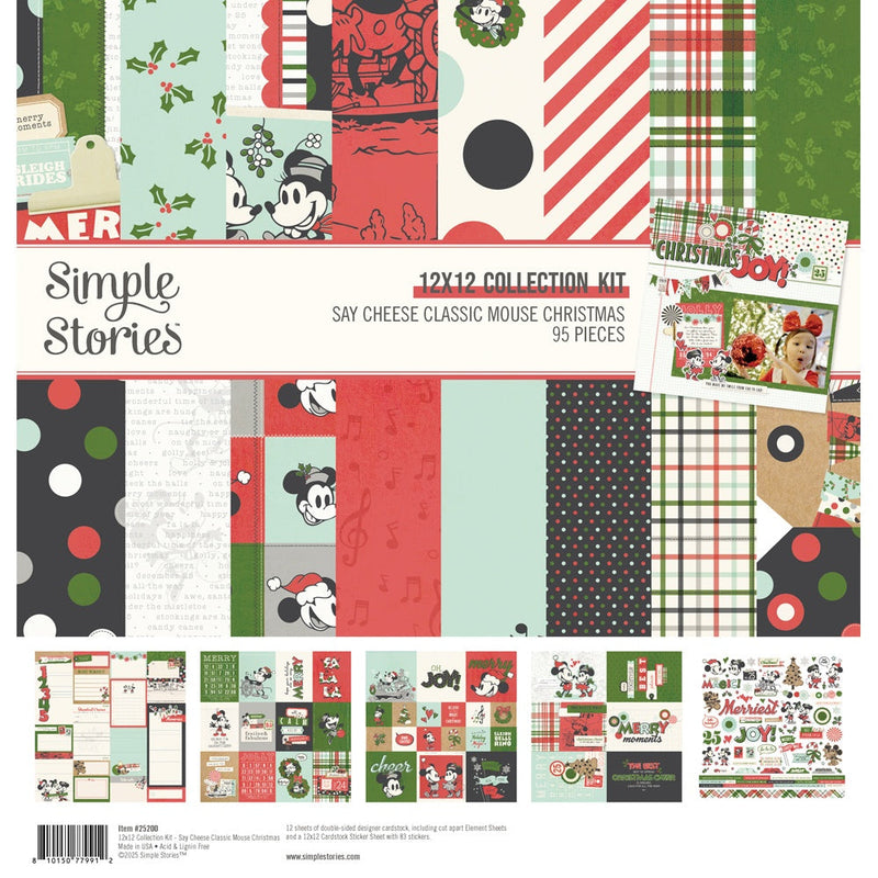 Say Cheese Classic Mouse Christmas 12x12 Collection Kit