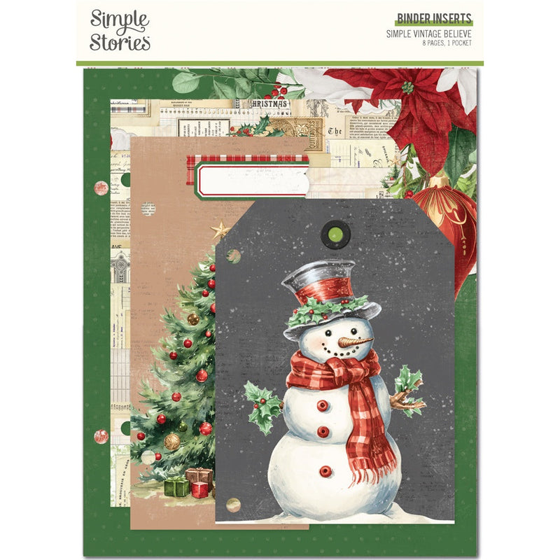 Simple Vintage Believe 6x8 Binder Inserts