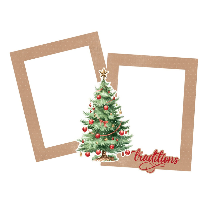 Simple Vintage Believe Chipboard Frames