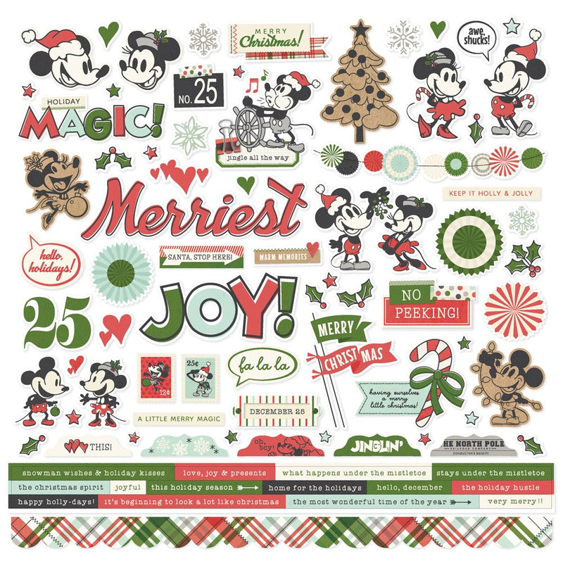 COMING SOON - Say Cheese Classic Mouse Christmas Cardstock Stickers