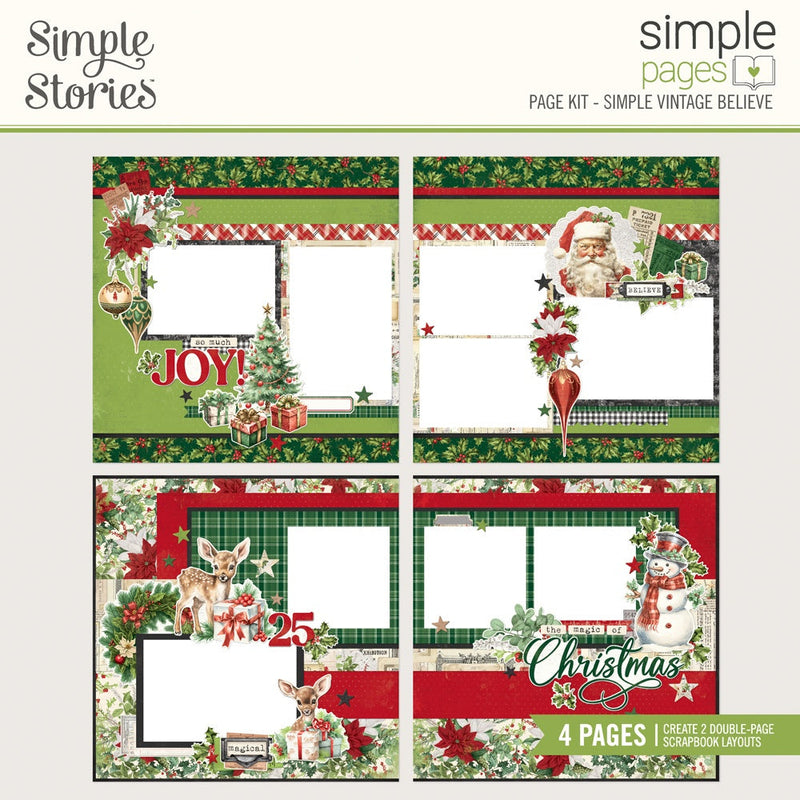 Simple Vintage Believe Page Kit