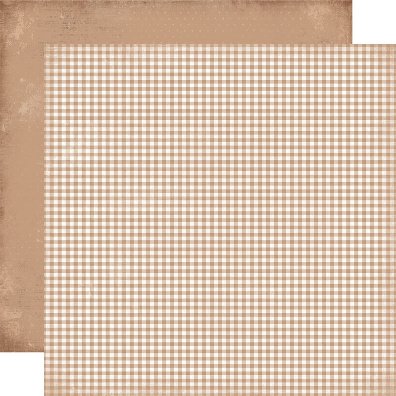 COMING SOON - Simple Vintage Believe Gingerbread Gingham