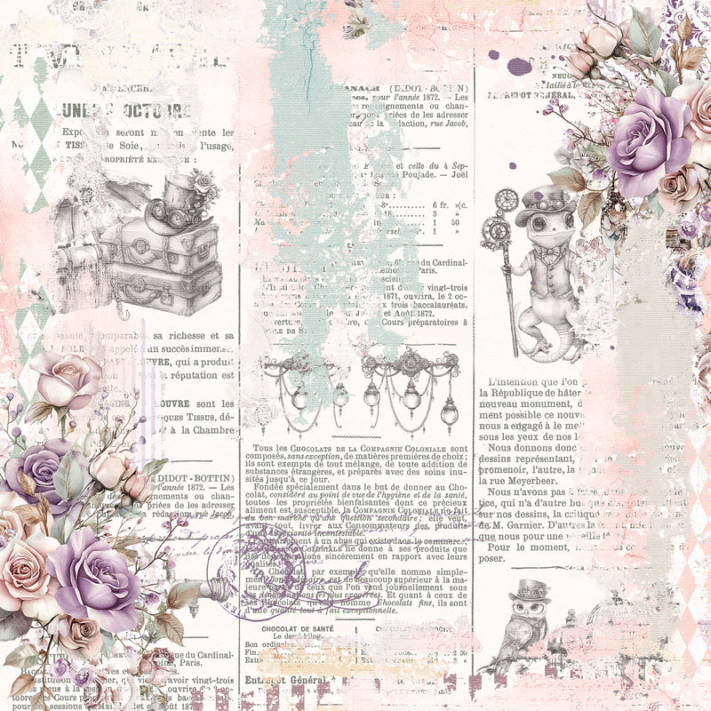 49 & Market - Echoes Of Time 12x12 Cardstock Tattered Time