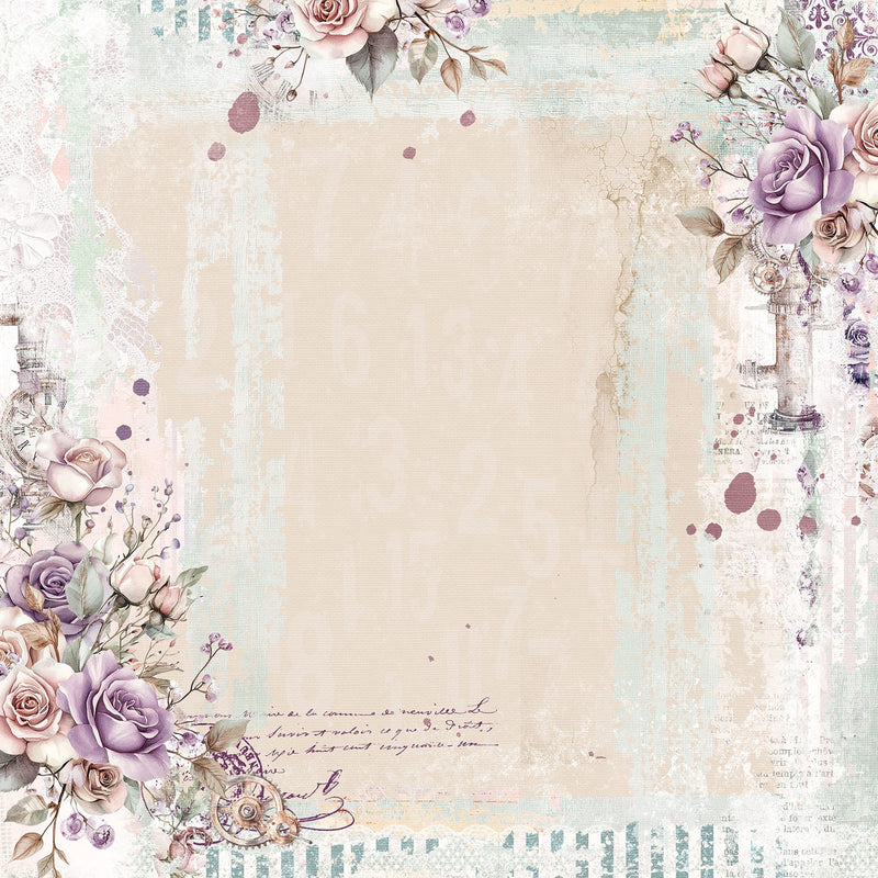 49 & Market - Echoes Of Time 12x12 Cardstock Tattered Time