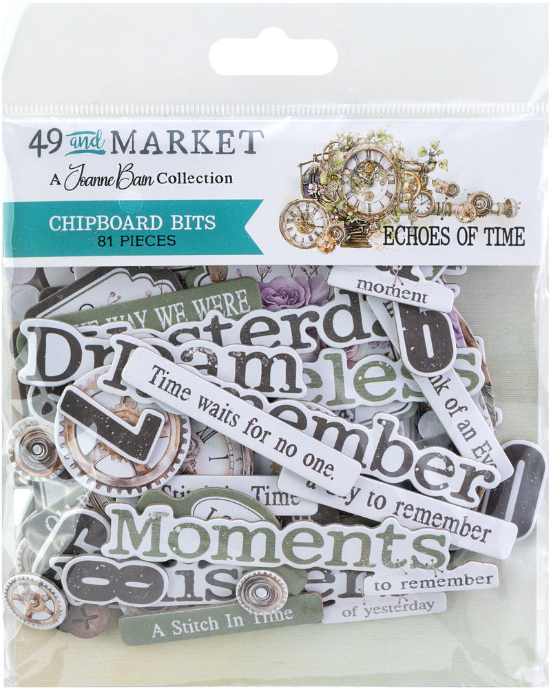 49 & Market - Echoes Of Time Chipboard Bits