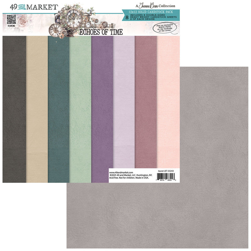 49 & Market - Echoes Of Time 12x12 Solids Collection Pack