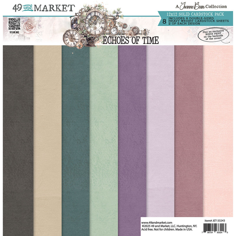 49 & Market - Echoes Of Time 12x12 Solids Collection Pack