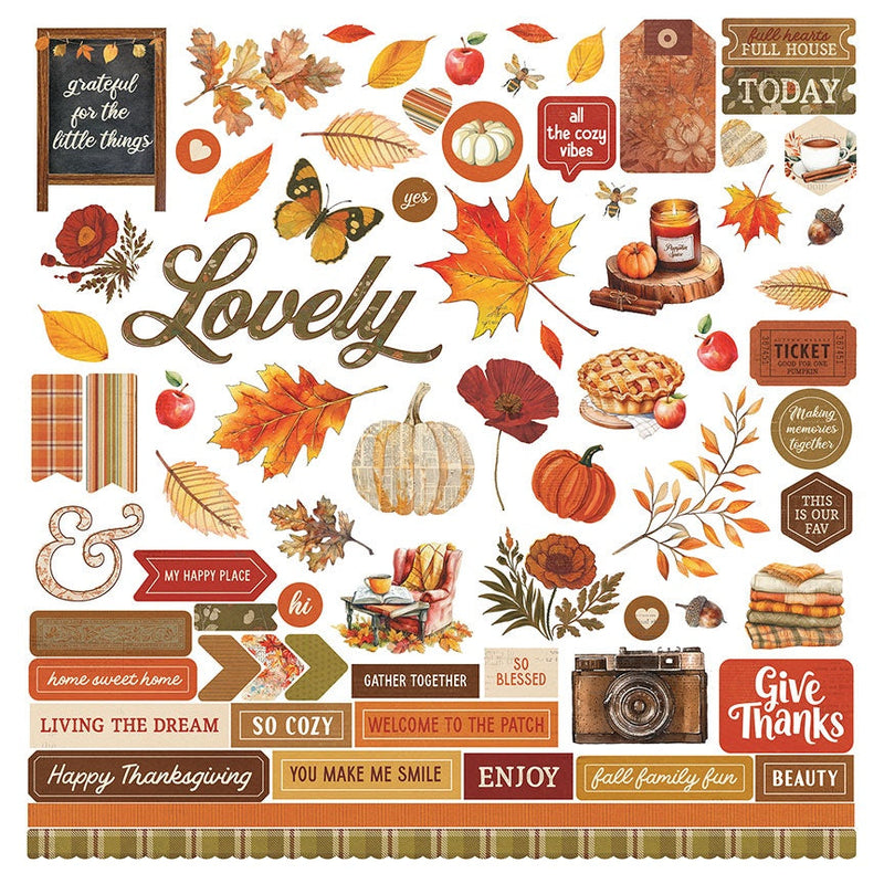 PhotoPlay - Autumn Junque 12x12 Stickers