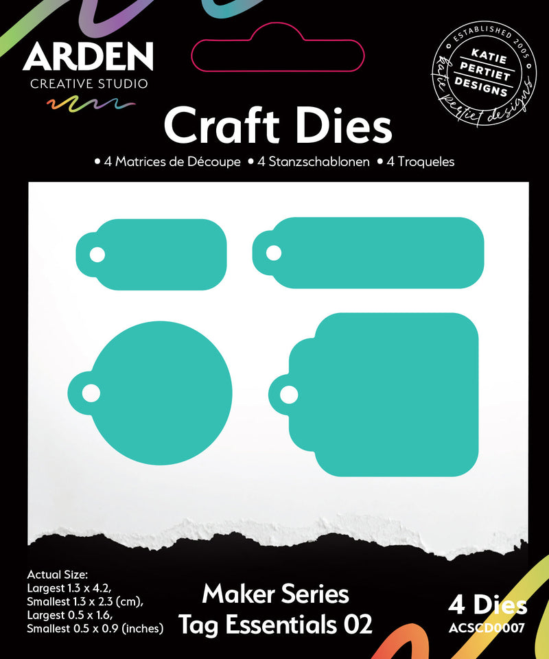 Arden Creative - Maker Series Tag Essentials 02 Die Set