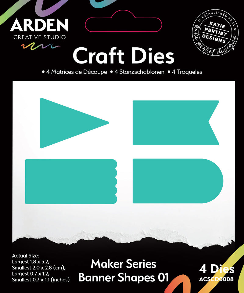 Arden Creative - Maker Series Banner Shape 01 Die Set