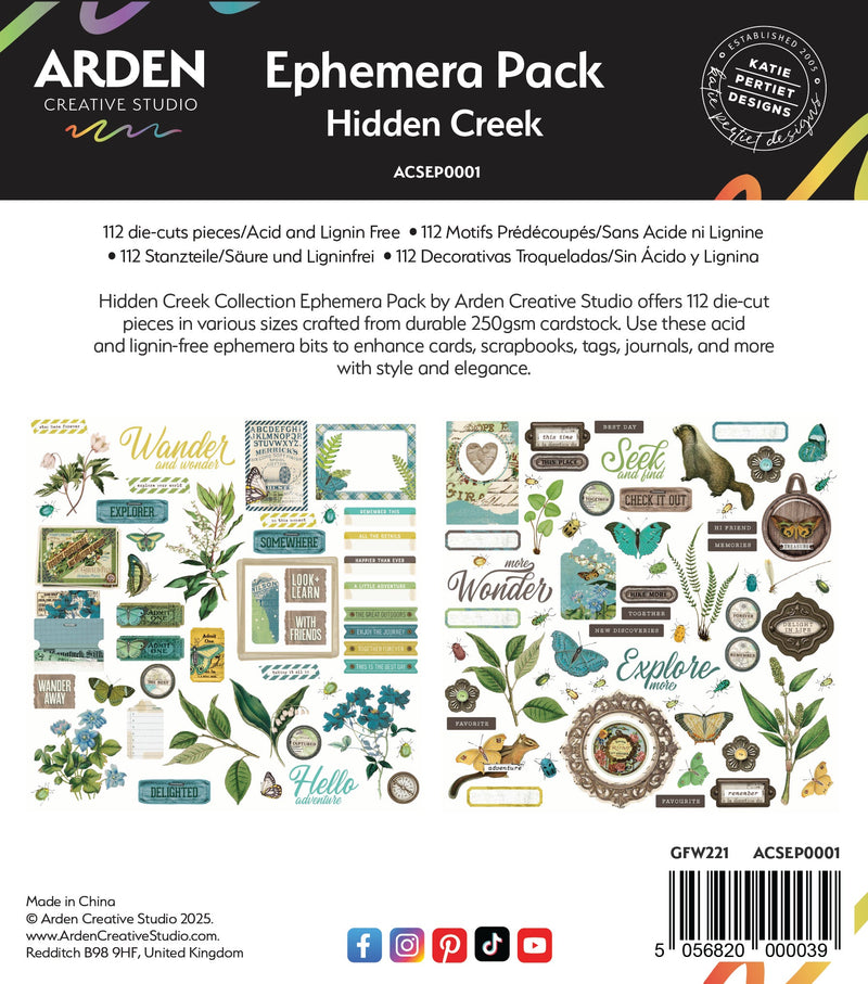 Arden Creative - Hidden Creek Ephemera Pack