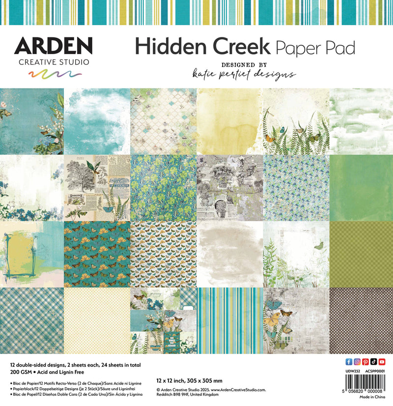 Arden Creative - Hidden Creek Paper Pad 12x12