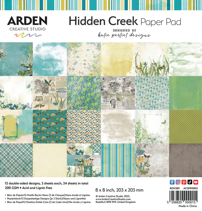 Arden Creative - Hidden Creek Paper Pad 8x8