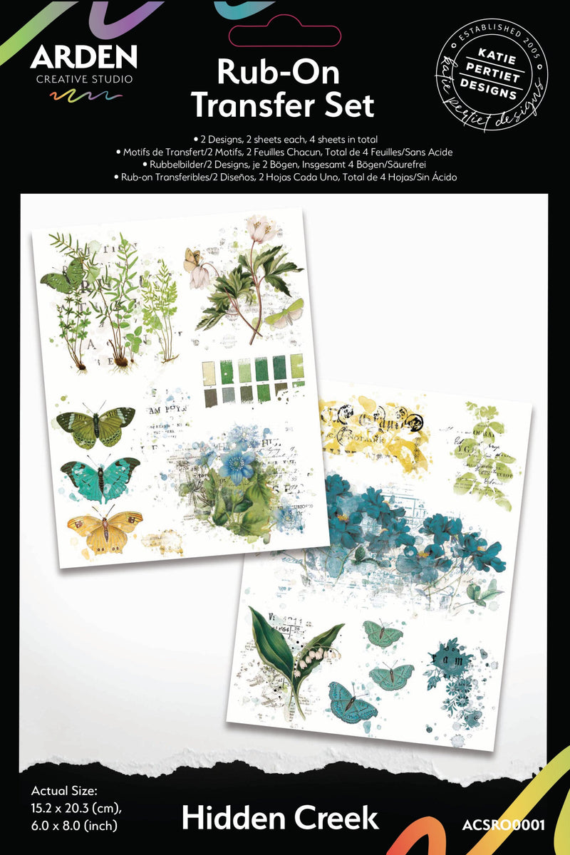 Arden Creative - Hidden Creek Rub-On Transfer Set
