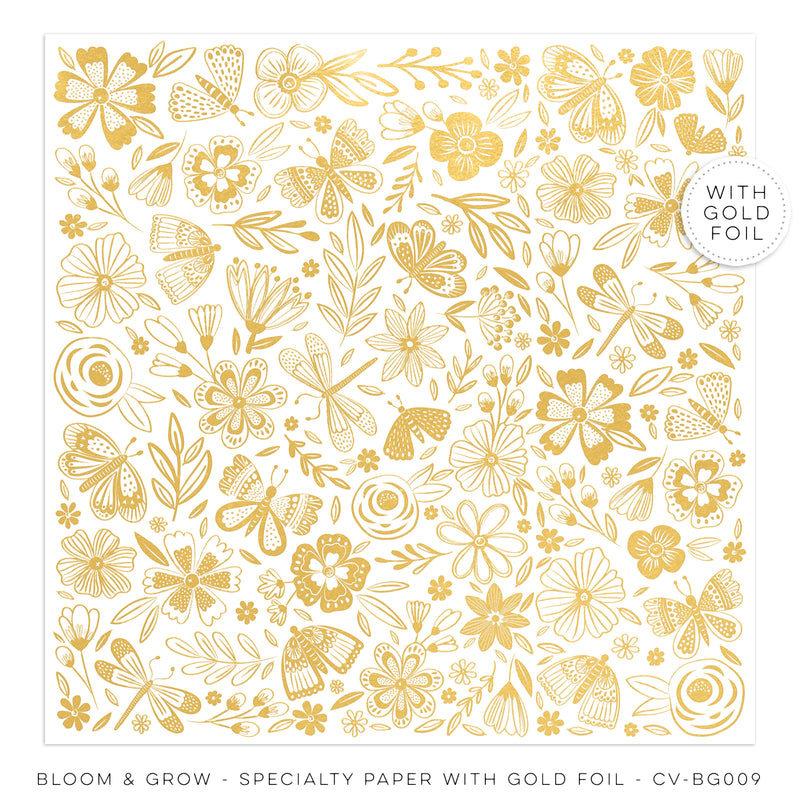 Bloom & Grow Specialty Paper with Gold Foil