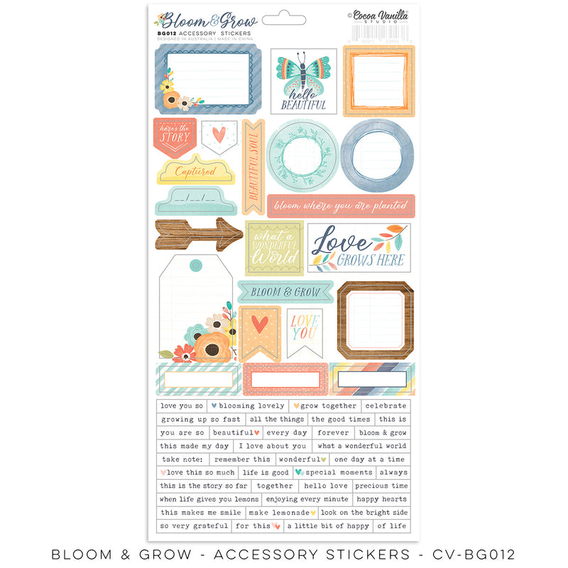 Bloom & Grow Accessory Stickers