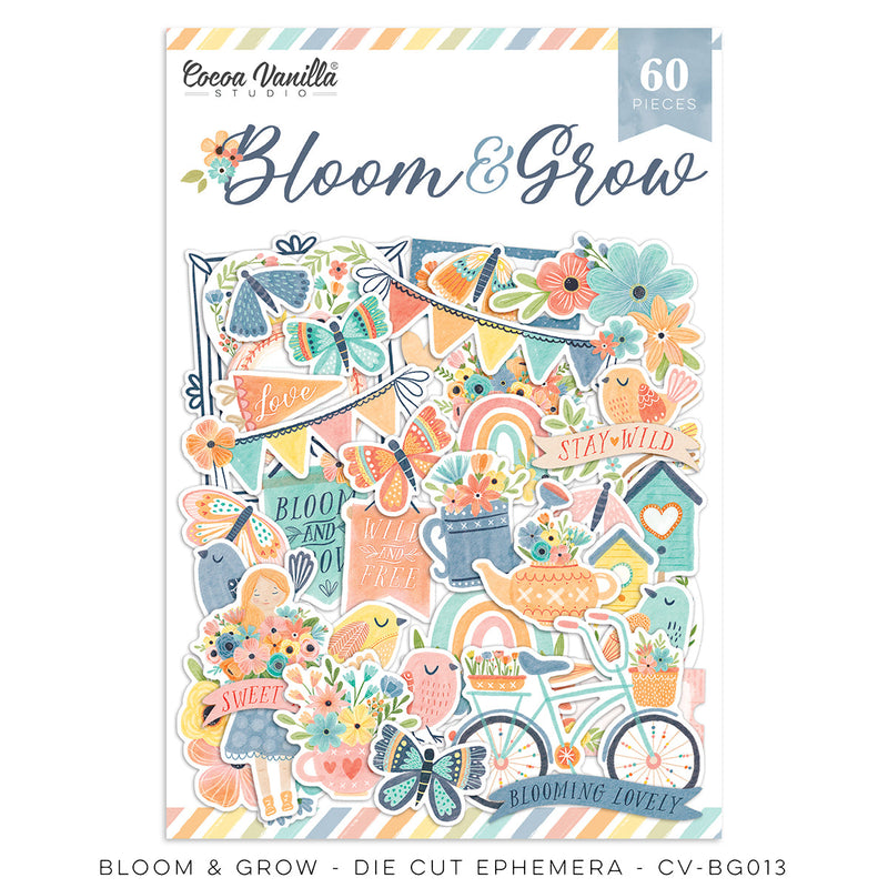 Bloom & Grow Die Cut Ephemera