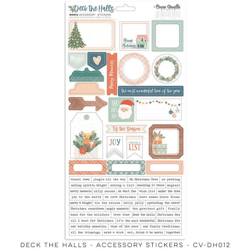 Deck The Halls Accessory Stickers