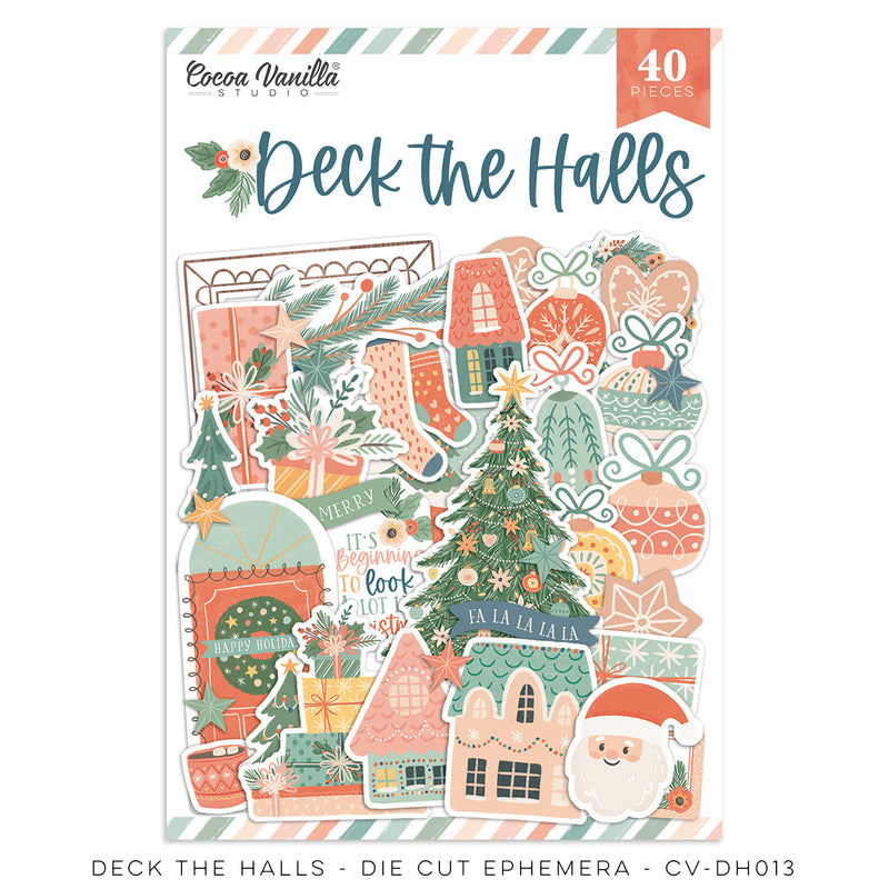 Deck The Halls Die Cut Ephemera