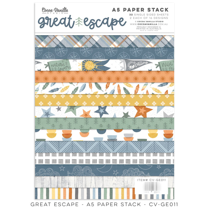 Great Escape A5 Paper Stack