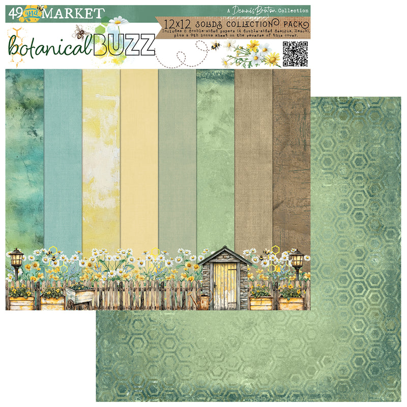 49 & Market - Botanical Buzz 12x12 Solids Collection Pack