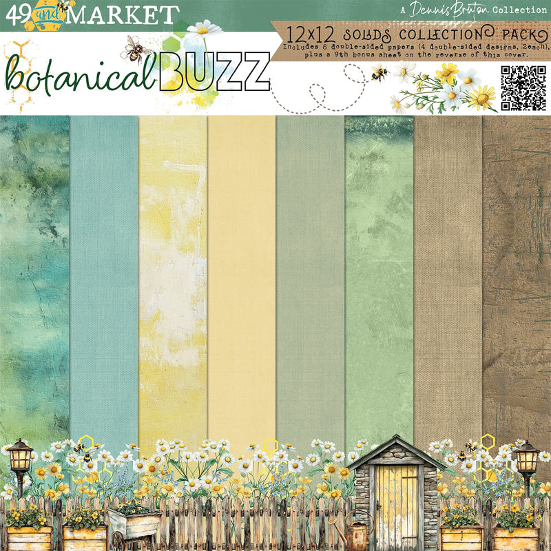 49 & Market - Botanical Buzz 12x12 Solids Collection Pack