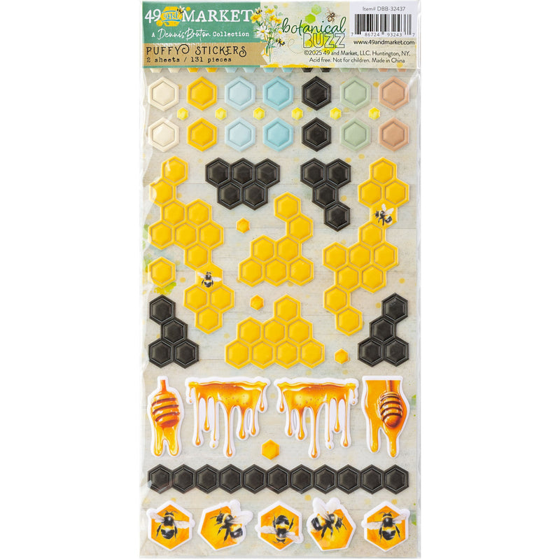 49 & Market - Botanical Buzz Puffy Stickers