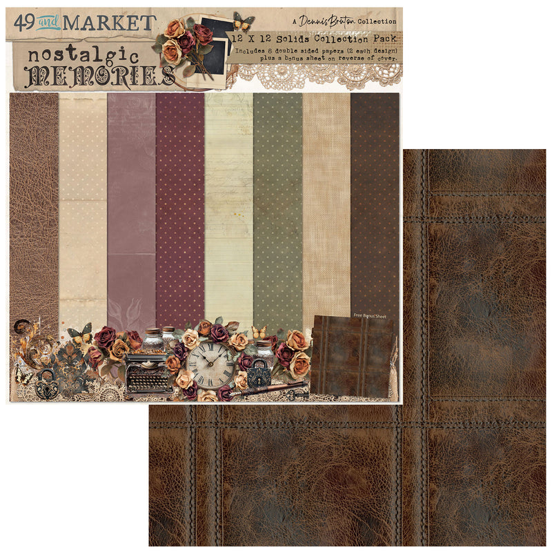COMING SOON - 49 & Market - Nostalgic Memories - 12x12 Solids Collection Pack