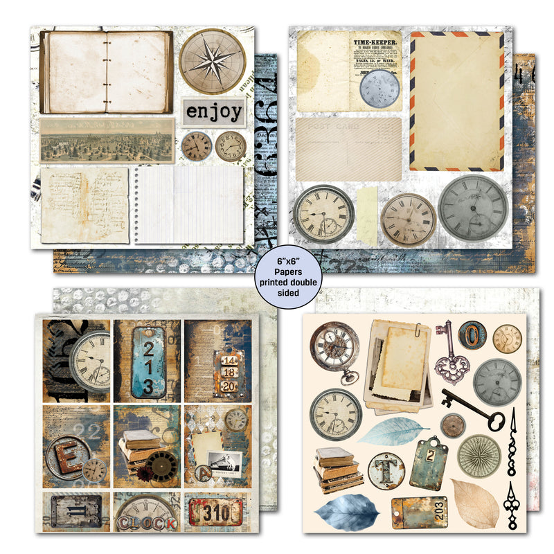 3Quarter Designs - Eclectic Clockwork 6x6 Pack