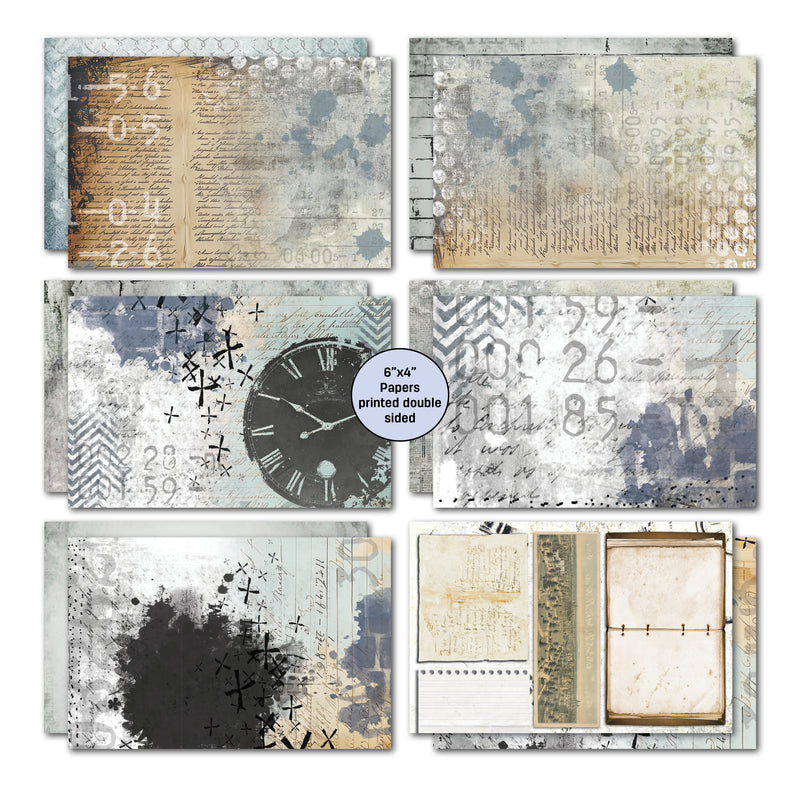 3Quarter Designs - Eclectic Clockwork 6x4 Cardmaking Pack