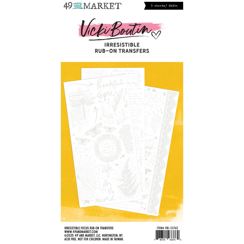 COMING SOON - 49 & Market - Vicki Boutin Irresistible Focus Rub Ons