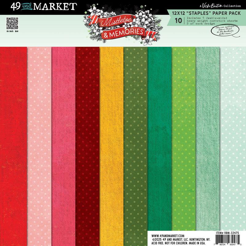 49 & Market - Mistletoe and Memories 12x12 Staples Pack